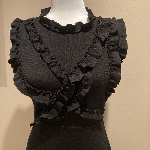 Zara Knit Ruffled Top Dress - Picture 3 of 11